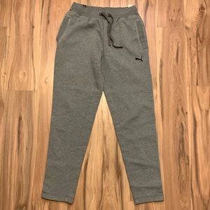 Puma Gray Drawstring Track Pants
